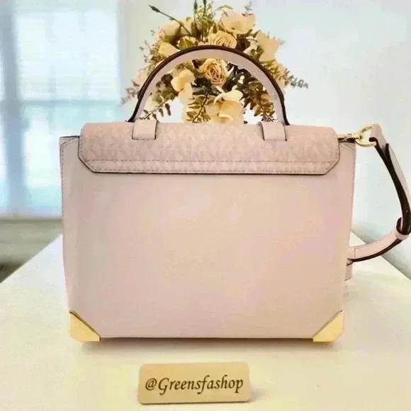 Michael Kors Purse Manhattan Satchel Crossbody bag new - Picture 10 of 11